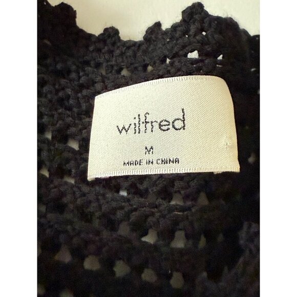 Wilfred Aritzia Black Peek Top Still on Site Size Medium - Picture 8 of 12
